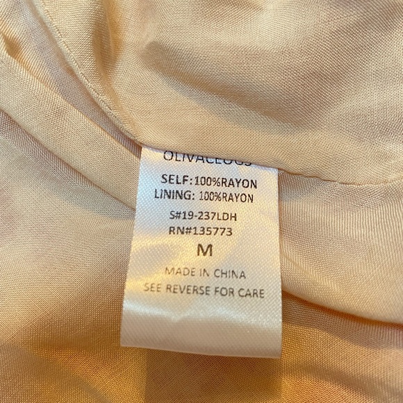 OLIVACIOUS Sleeveless Asymmetrical Wrap Dress M - Picture 4 of 4